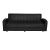 Sofa/Bed 3 seater Dimos with Faux Leather Black FB93031.02 220x80x95 cm