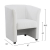 Armchair from PU leather White FB93090.01 Appolon 67x62x77 cm